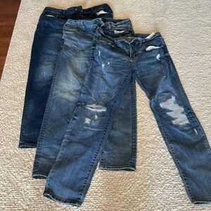 Men’s jeans.  33x32. 3 pairs, gently used.   Great condition. Athletic skinny.